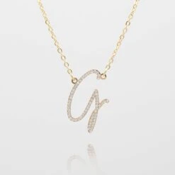 Sydney Initial Necklace -Prya Store G gold PRYA