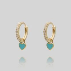 Gabby Heart Huggies 25 Gabby Heart Huggies -Prya Store GabbyLightBlue