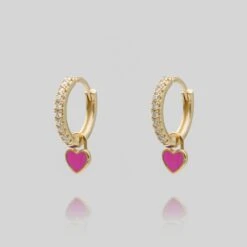 Gabby Heart Huggies 20 Gabby Heart Huggies -Prya Store Gabbypink