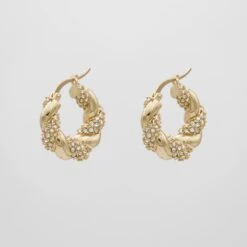 Gia Twisted Earrings -Prya Store GiaEarrings Clear 02 PRYA