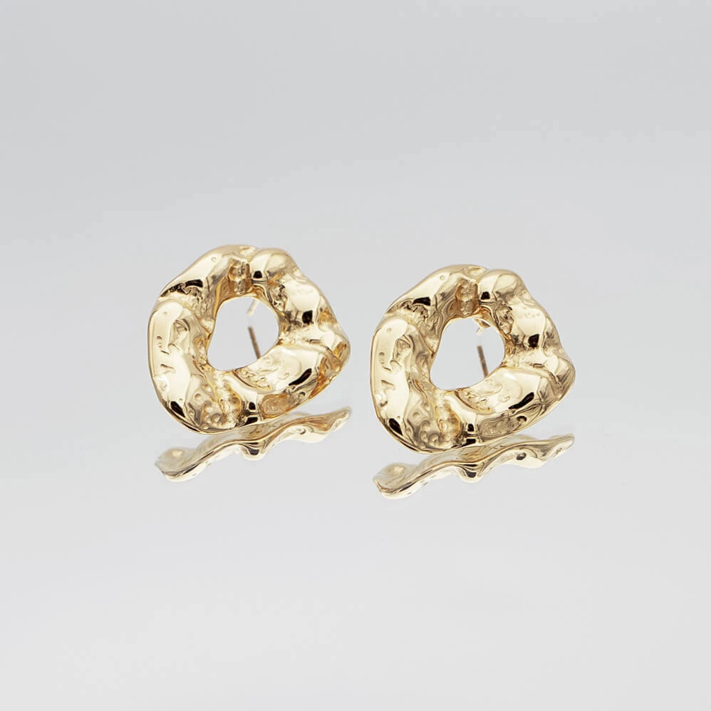 Gizelle Hammered Earrings 4 Gizelle Hammered Earrings - Image 4