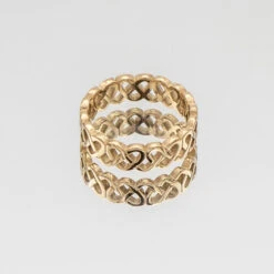 Hallie Heart Knot Ring -Prya Store Hallie ring 2 gold PRYA 1
