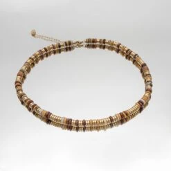 Harmony Natural Stone Beaded Necklace -Prya Store HarmonyNecklace3 gold PRYA 1