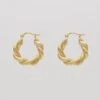 Hattie Twisted Hoop Earrings
