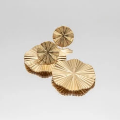 Hina Geometric Drop Earrings -Prya Store HinaEarrings1 gold PRYA 1