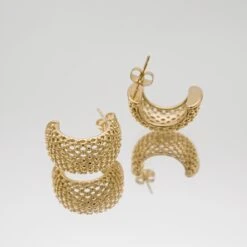 Hollie Half Hoop Earrings -Prya Store HollieEarring G 3 PRYA