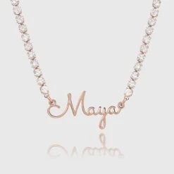 ICY London Name Necklace -Prya Store ICYChain CustomNameNecklaces London 1 2