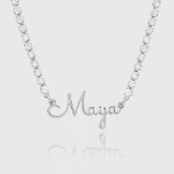 ICY London Name Necklace -Prya Store ICYChain CustomNameNecklaces London 1 3
