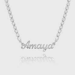 ICY Miami Name Necklace -Prya Store ICYChain CustomNameNecklaces Miami 1 3
