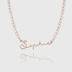 ICY Selina Name Necklace 18 ICY Selina Name Necklace -Prya Store ICYChain CustomNameNecklaces Selina 1 2