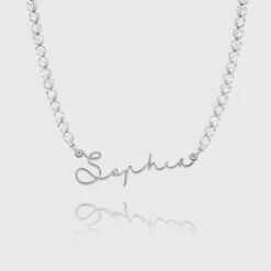 ICY Selina Name Necklace 19 ICY Selina Name Necklace -Prya Store ICYChain CustomNameNecklaces Selina 1 3