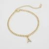 ICY Initial Anklet | Cuban