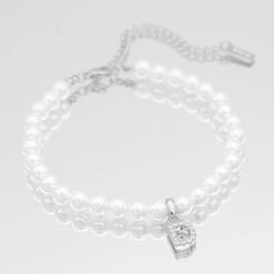 ICY Pearl Initial Anklet -Prya Store ICYPearlInitialAnklet D 01 PRYA 2 1