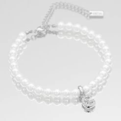 ICY Pearl Initial Anklet -Prya Store ICYPearlInitialAnklet G 01 PRYA 2 1