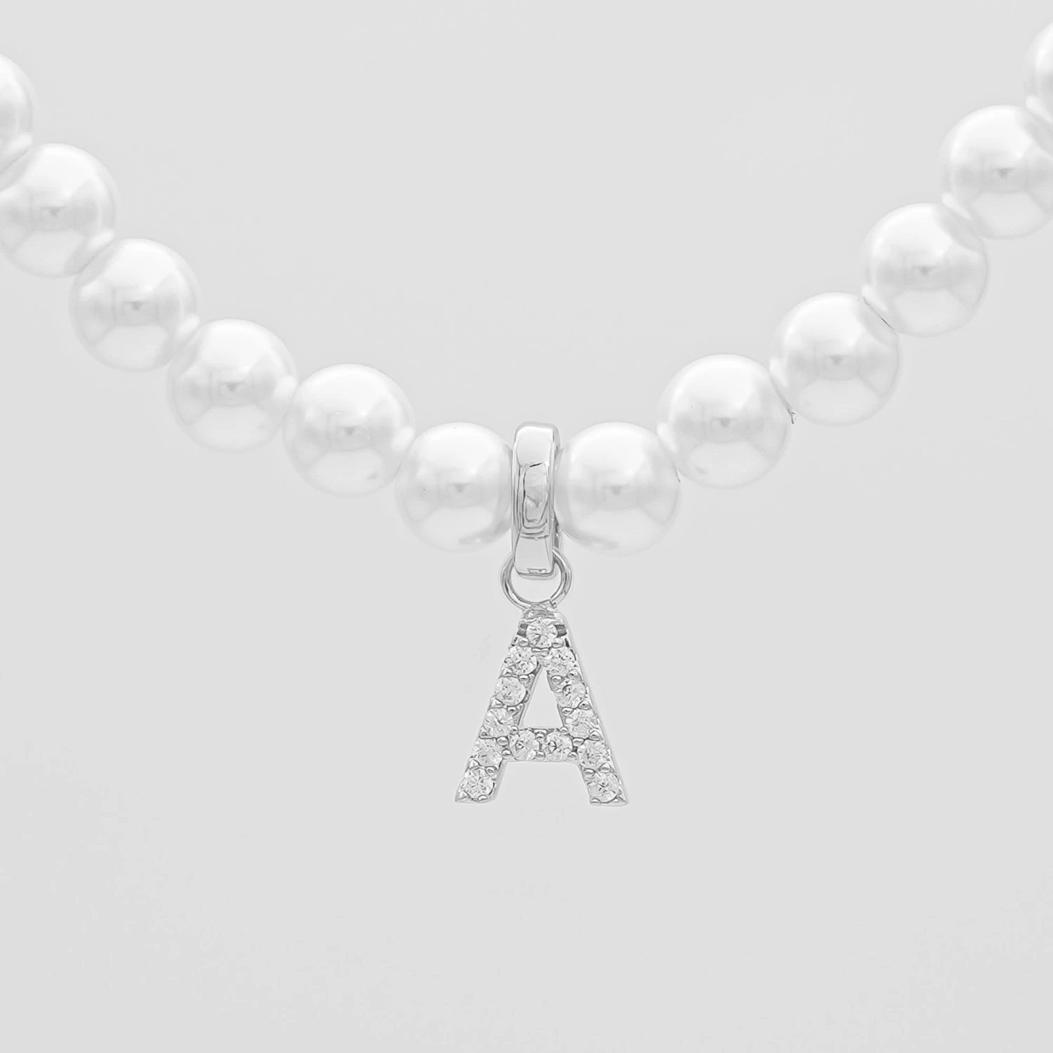 ICY Pearl Initial Necklace 7 ICY Pearl Initial Necklace - Image 7