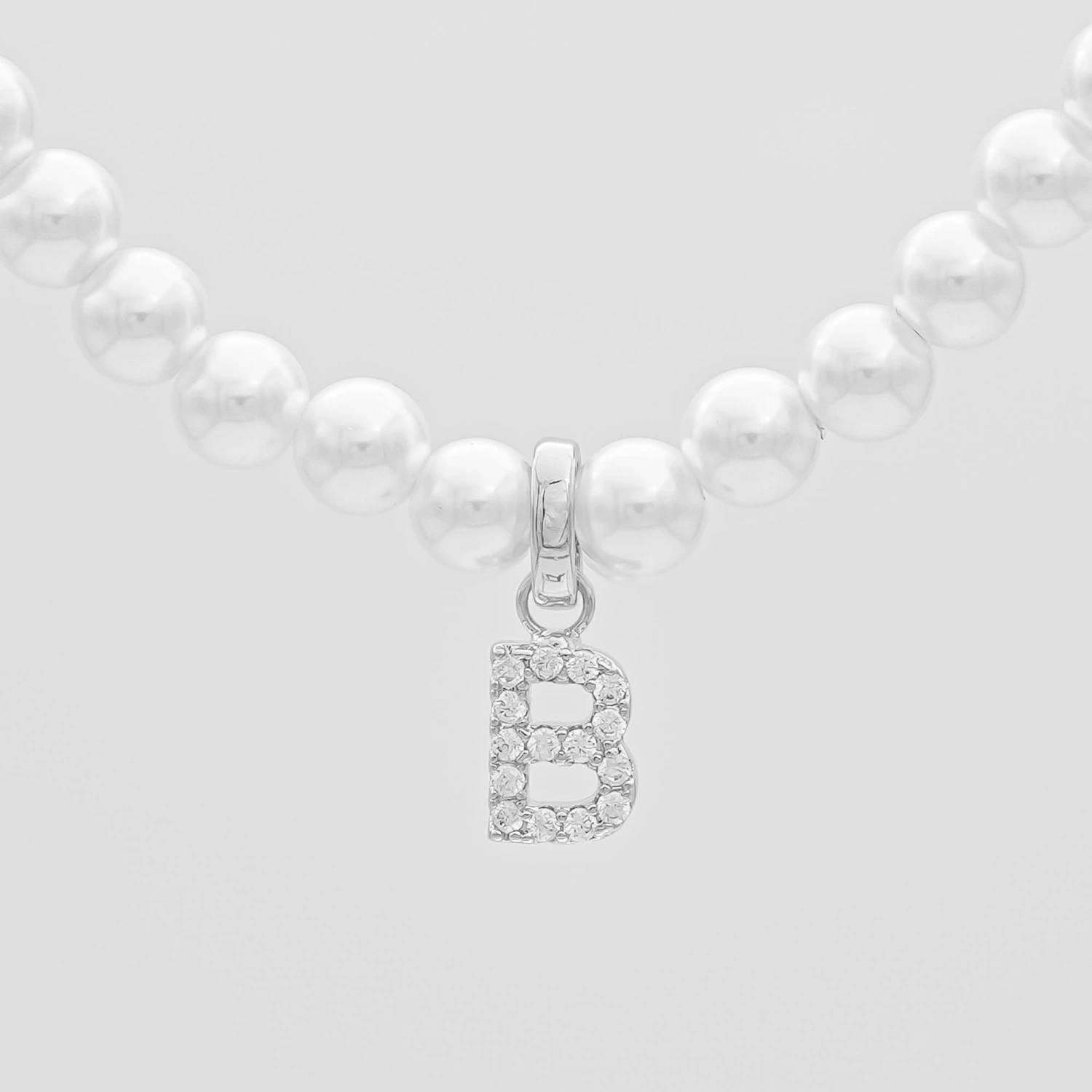 ICY Pearl Initial Necklace 6 ICY Pearl Initial Necklace - Image 6