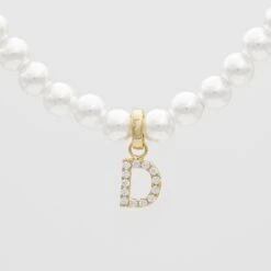 ICY Pearl Initial Necklace 31 ICY Pearl Initial Necklace -Prya Store ICYPearlInitialNecklace D 01 PRYA