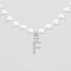 ICY Pearl Initial Necklace 34 ICY Pearl Initial Necklace -Prya Store ICYPearlInitialNecklace F 01 PRYA 2