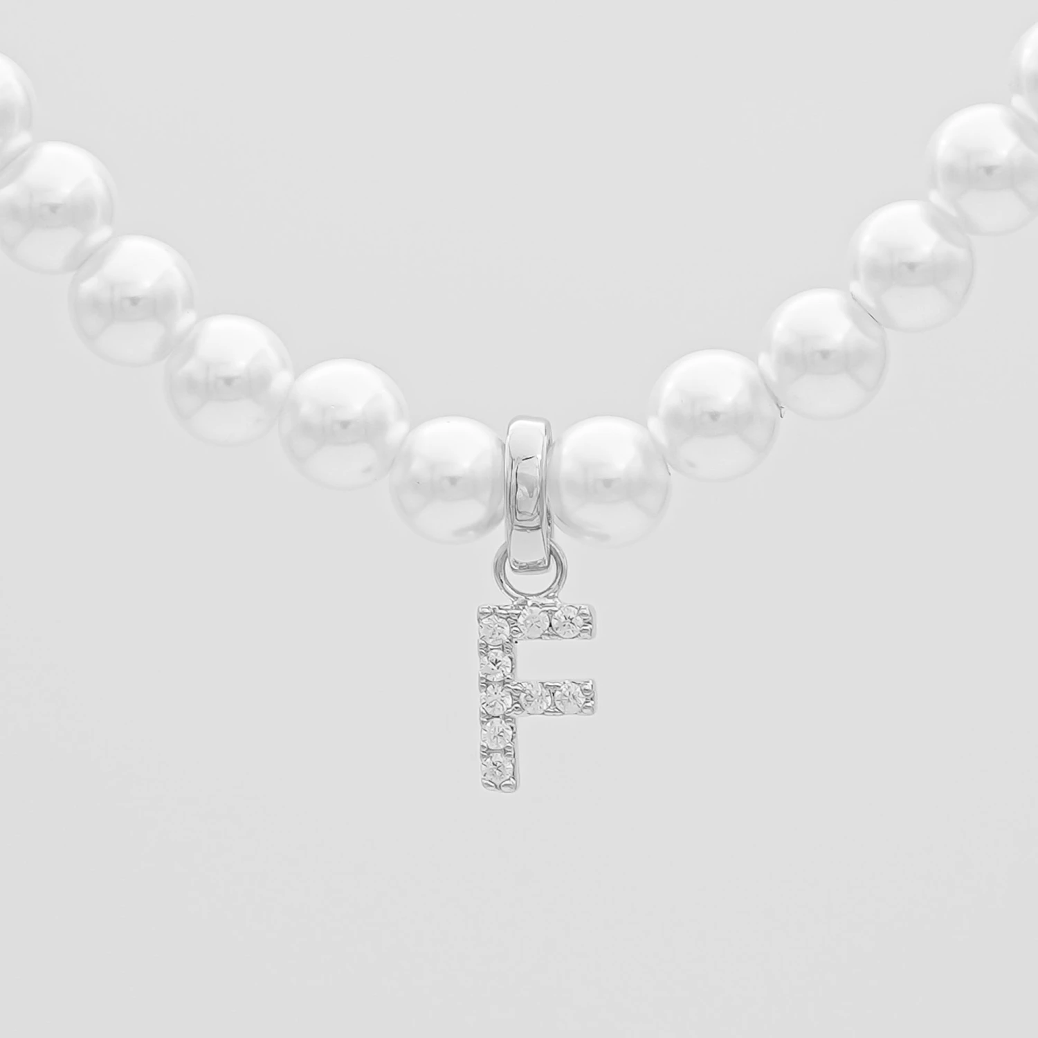 ICY Pearl Initial Necklace 15 ICY Pearl Initial Necklace - Image 15