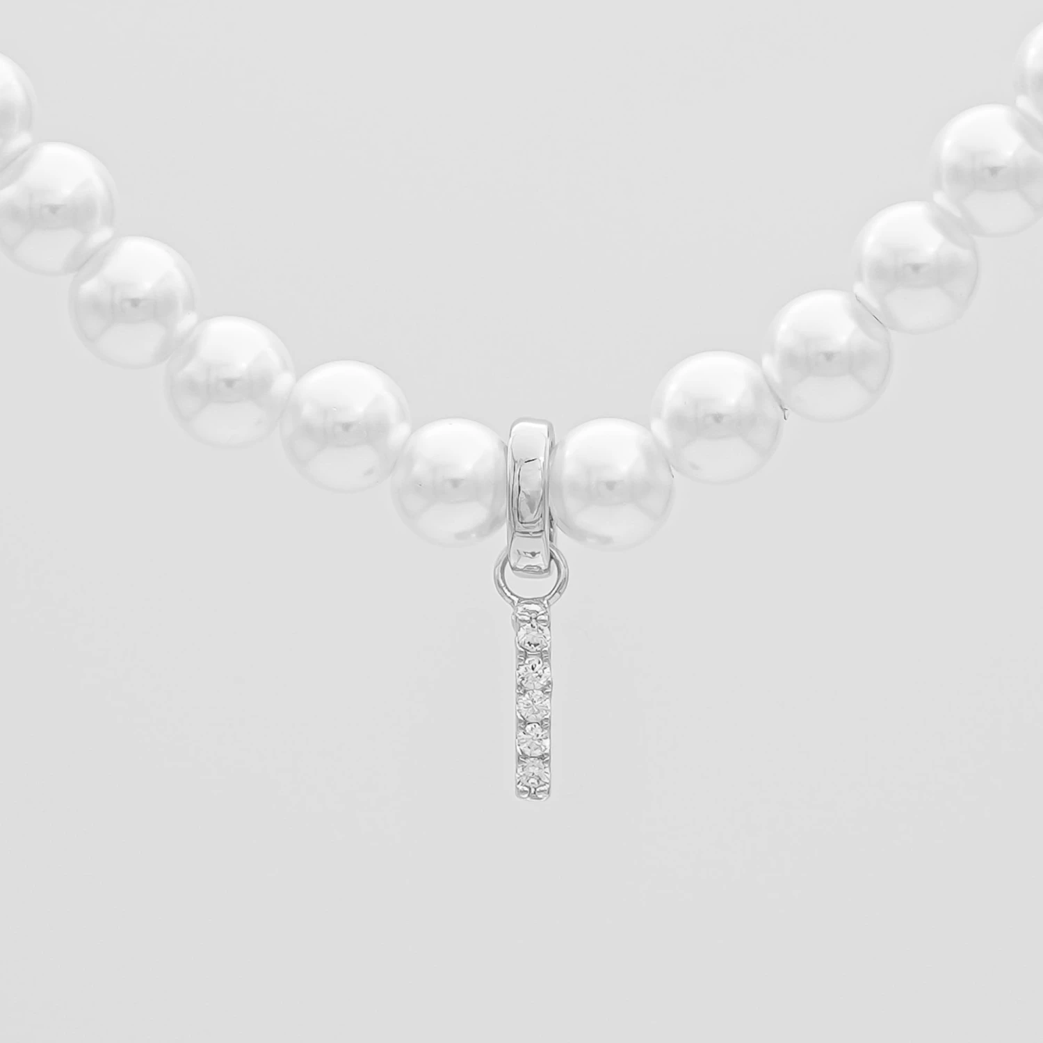 ICY Pearl Initial Necklace 20 ICY Pearl Initial Necklace - Image 20