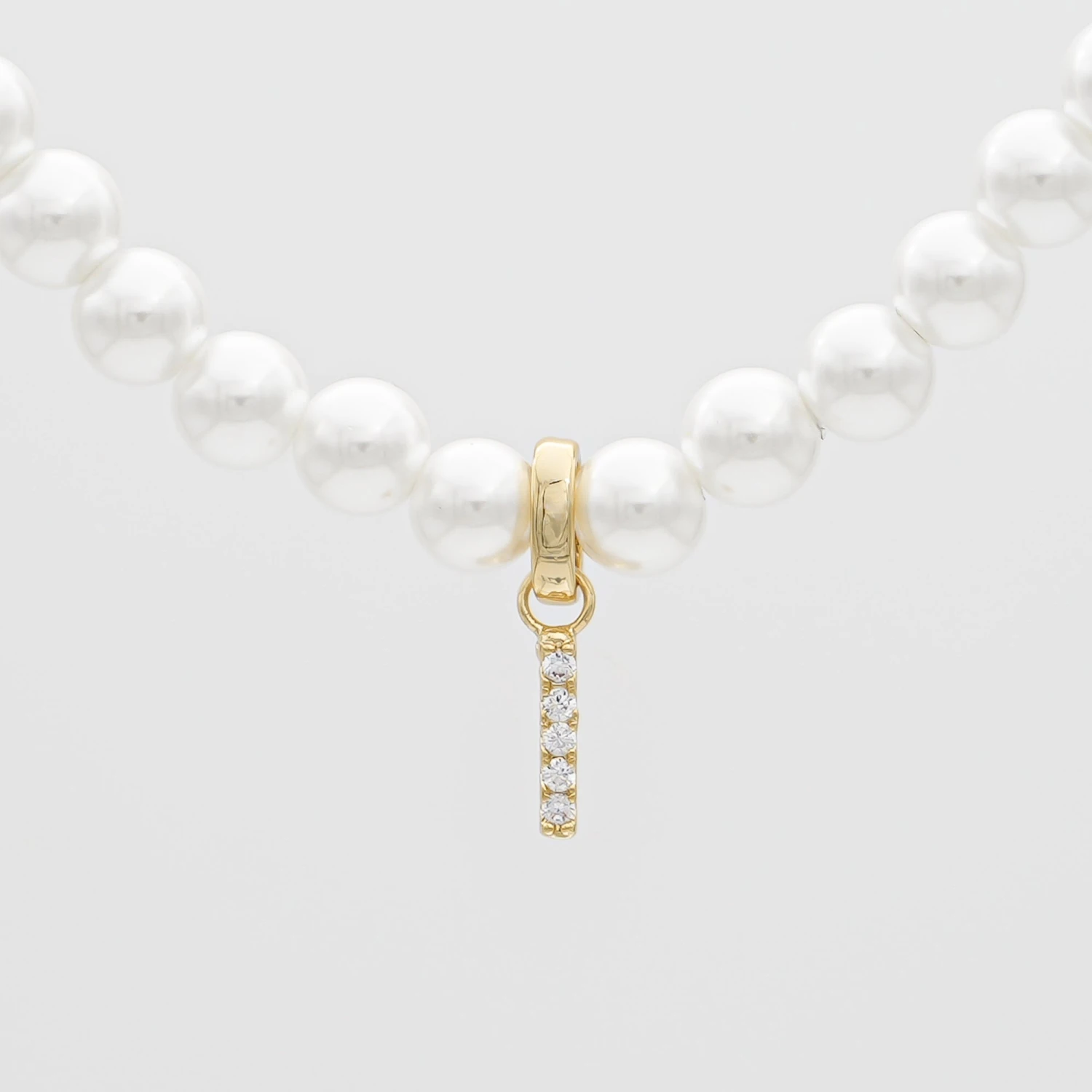 ICY Pearl Initial Necklace 19 ICY Pearl Initial Necklace - Image 19