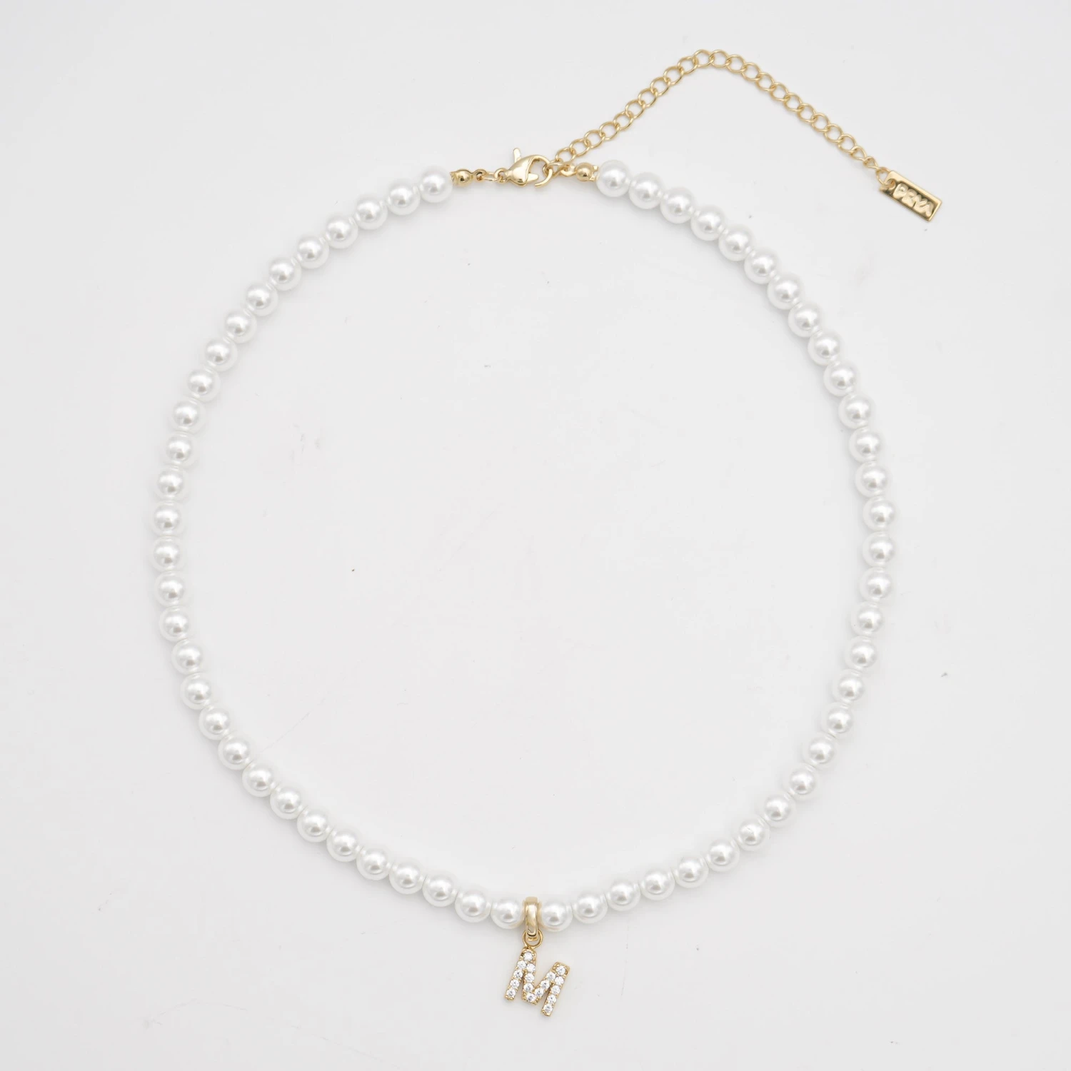 ICY Pearl Initial Necklace 4 ICY Pearl Initial Necklace - Image 4