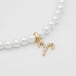 ICY Pearl Zodiac Necklace -Prya Store ICYPearlZodiacNecklace 14