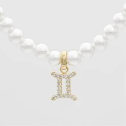 ICY Pearl Zodiac Necklace -Prya Store ICYPearlZodiacNecklace 8
