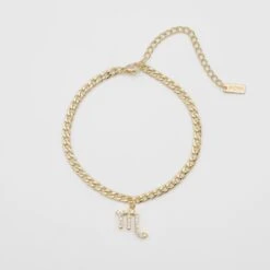 ICY Zodiac Symbol Anklet -Prya Store ICYZodiacAnklet Scorpio 01 PRYA