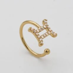 ICY Zodiac Ring -Prya Store ICYZodiacRing Gemini 01 PRYA