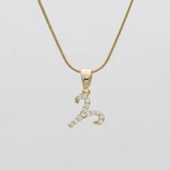 ICY Zodiac Symbol Necklace -Prya Store ICYZodiacSymbolNecklace Aries 02 PRYA