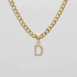 ICY Initial Necklace | Cuban 28 ICY Initial Necklace | Cuban -Prya Store ICY Initial Necklace Cuban D gold PRYA 5edce20d f5b0 48b6 bcc8 e7025dc9812d