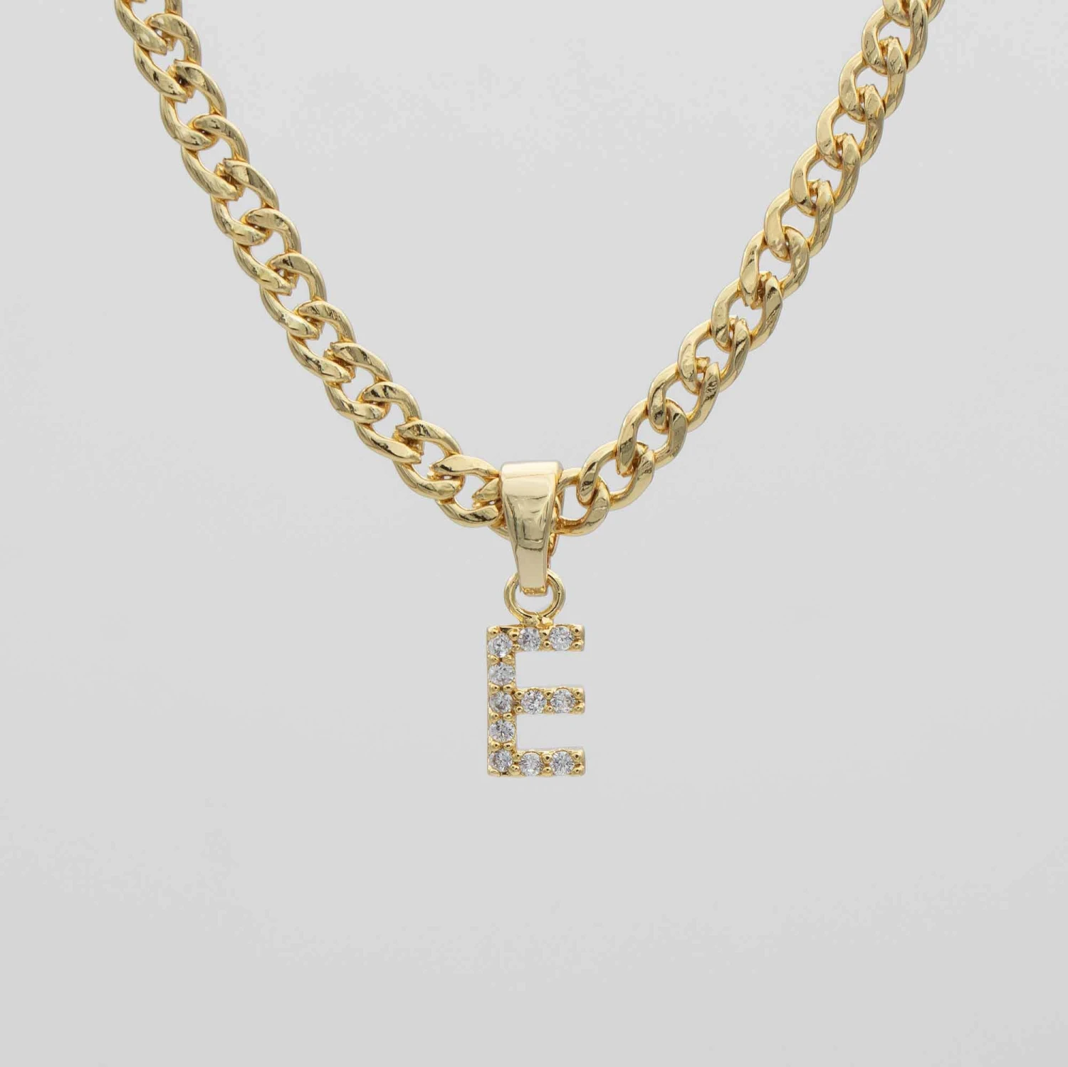 ICY Initial Necklace | Cuban 10 ICY Initial Necklace | Cuban - Image 10