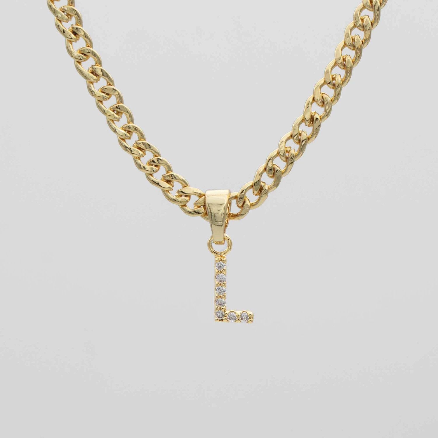 ICY Initial Necklace | Cuban 15 ICY Initial Necklace | Cuban - Image 15