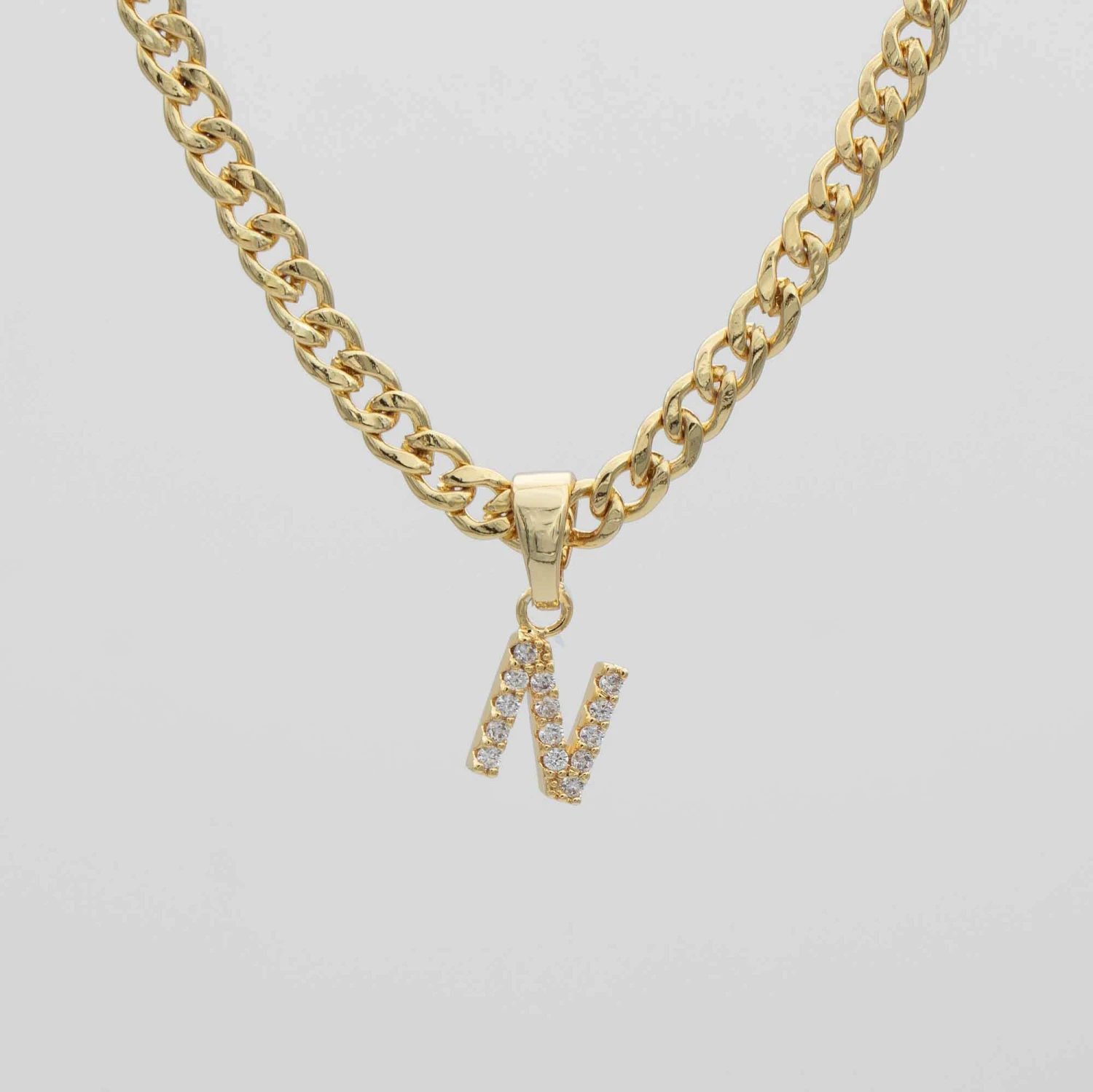 ICY Initial Necklace | Cuban 16 ICY Initial Necklace | Cuban - Image 16