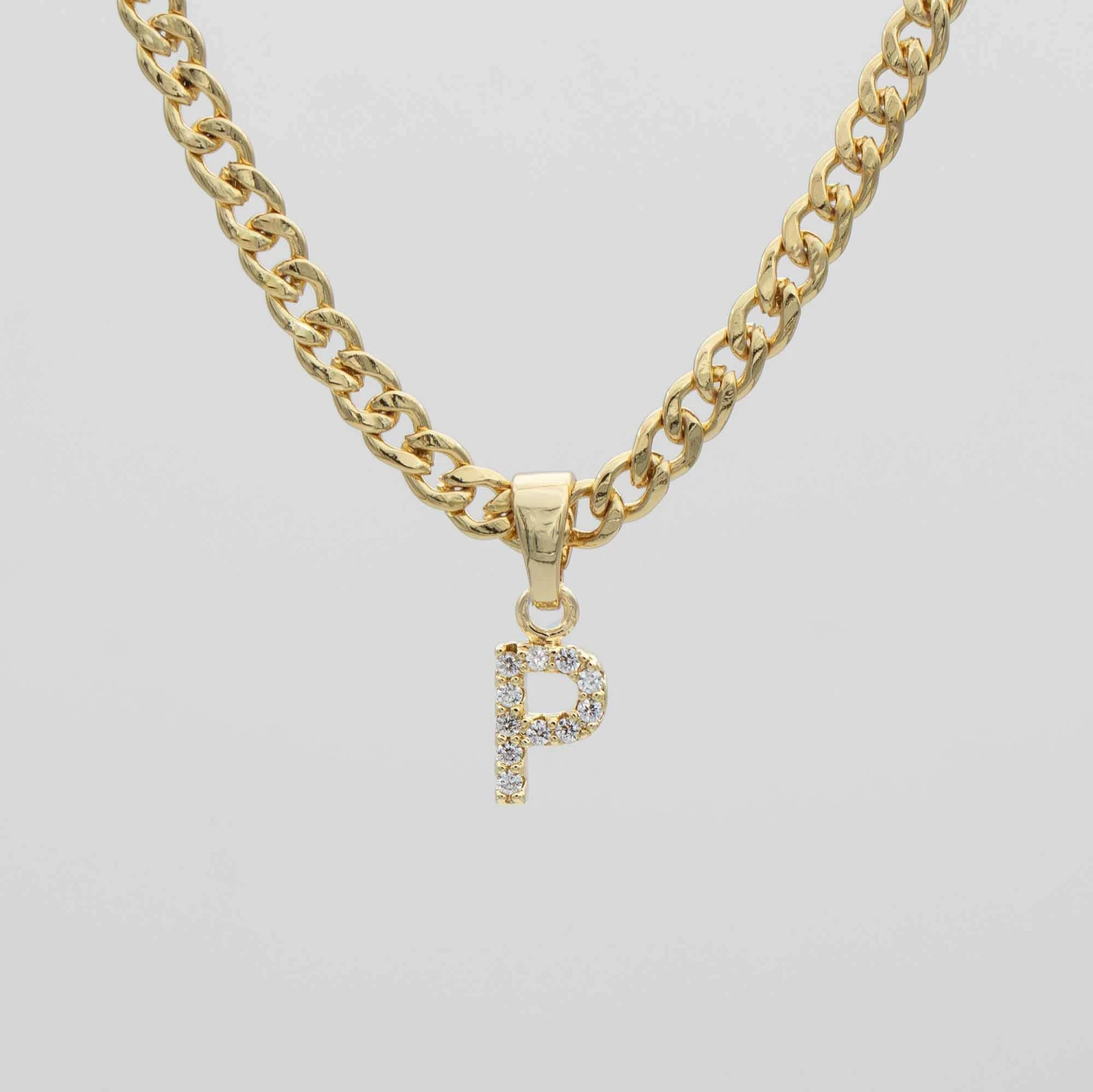 ICY Initial Necklace | Cuban 18 ICY Initial Necklace | Cuban - Image 18