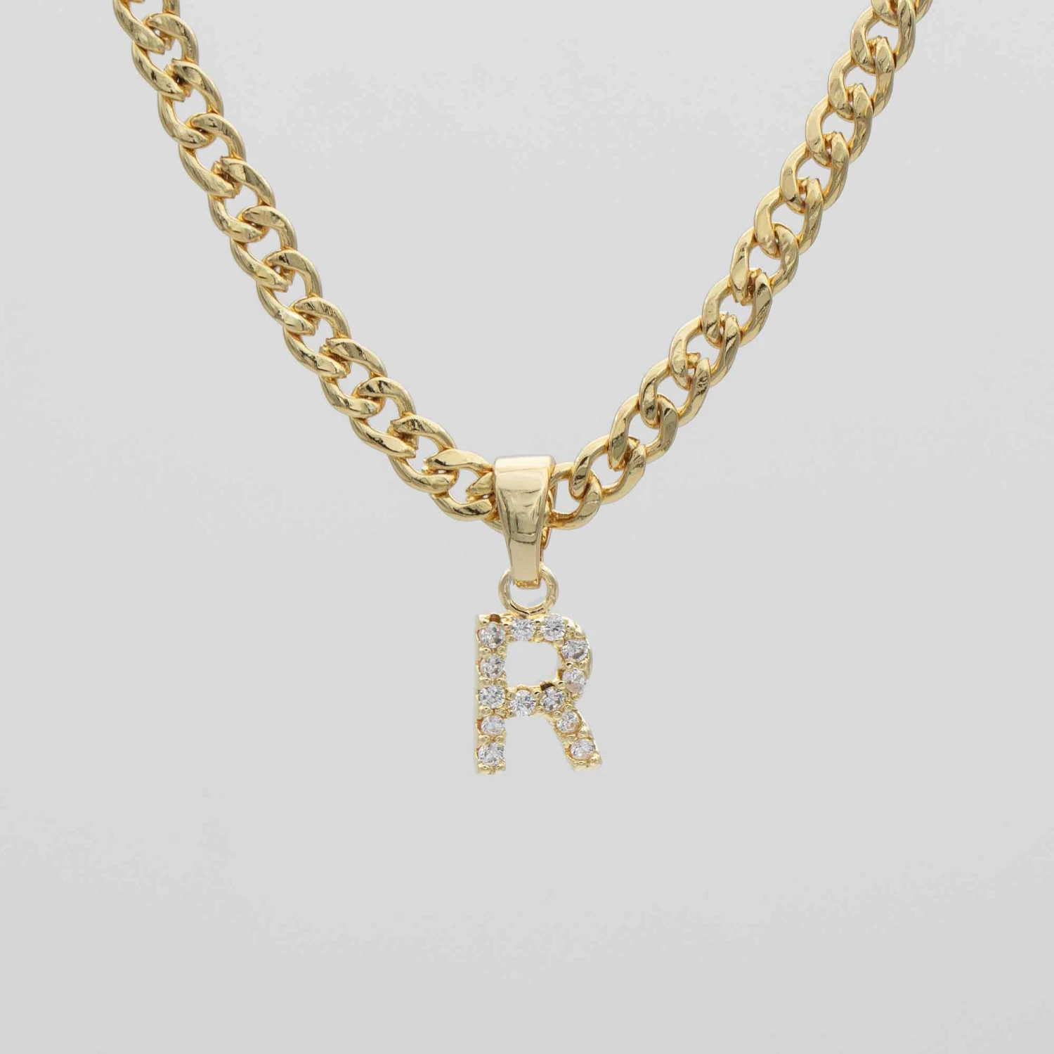 ICY Initial Necklace | Cuban 20 ICY Initial Necklace | Cuban - Image 20