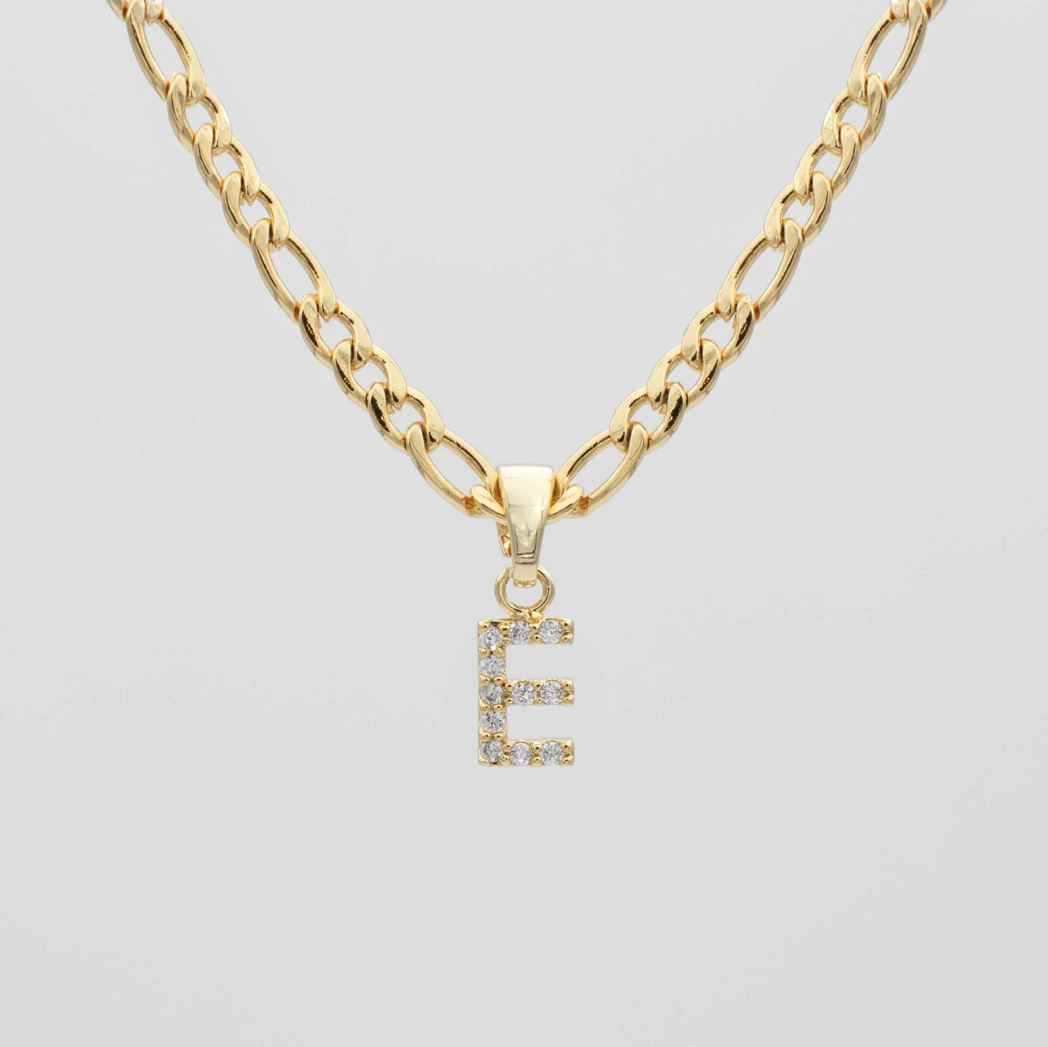 ICY Initial Necklace | Figaro 6 ICY Initial Necklace | Figaro - Image 6