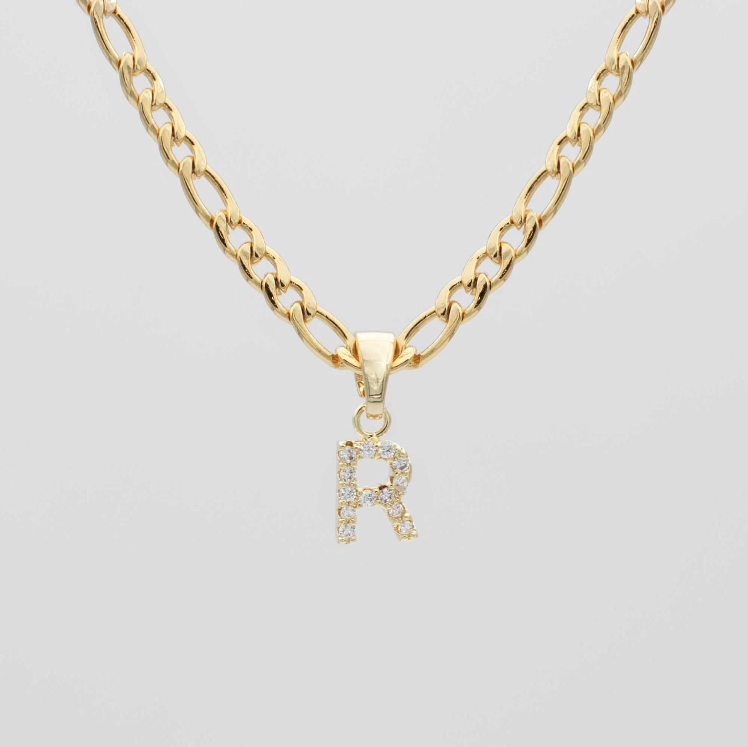 ICY Initial Necklace | Figaro 16 ICY Initial Necklace | Figaro - Image 16