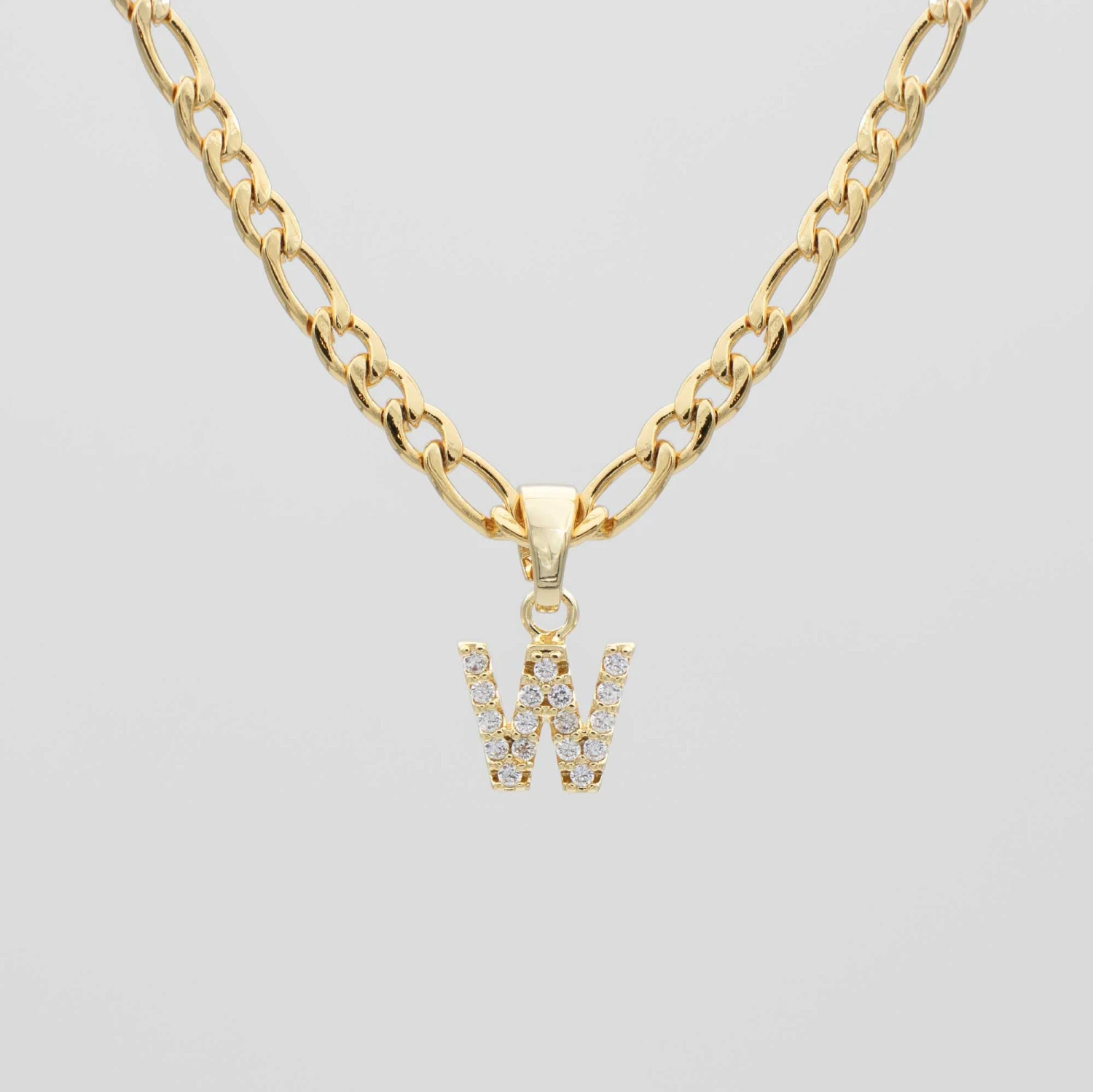 ICY Initial Necklace | Figaro 20 ICY Initial Necklace | Figaro - Image 20