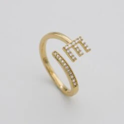 ICY Initial Ring 35 ICY Initial Ring -Prya Store ICYintialRing 4