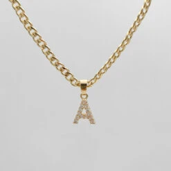 ICY Initial Necklace | Cuban