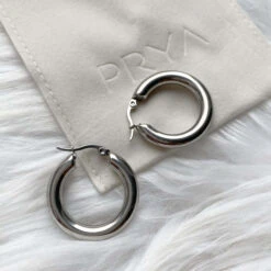 Classic Silver Filled Hoops -Prya Store IMG 2885