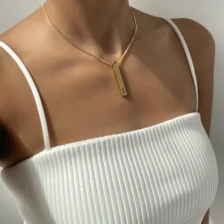 Custom Bar Necklace -Prya Store IMG 5707 PRYA CustomnameAnklet 3