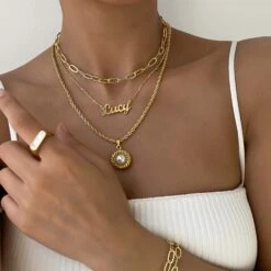 Esme Pearl Round Necklace -Prya Store IMG 8298 PRYA Necklaces