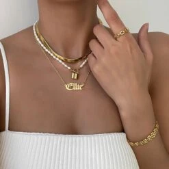 Freya Pearl Lock Necklace -Prya Store IMG 8392 PRYA Necklaces 3