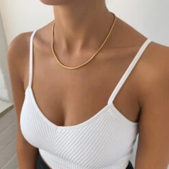 Snake Chain | Gold -Prya Store IMG 91342