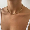 Box Chain Necklace | Gold