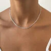 Flat Rope Link Chain | Silver
