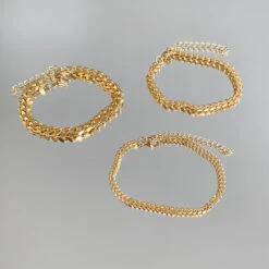 Classic Cuban Anklet Gold -Prya Store IMG 9739